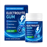 Vitahall OEM Chewing-gum électrolytique saveur menthe fraîche Sodium Potassium Magnésium Énergie Boost Gomme fonctionnelle sportive Marque privée