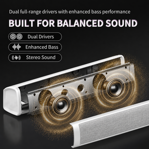 Hot-Selling Cost-Effective 6W 2.0 USB Powered Wired Plastic Desktop PC Gaming <b>Speaker</b> Sound Bar RGB <b>LED</b> Light - Product Image 6