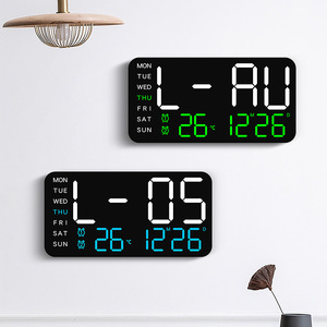 Hiện đại đơn giản Kỹ thuật số Đồng hồ treo tường 6617 không biên giới treo/đứng dual-mục đích đa chức năng thạch anh 6617 cho phòng khách - Product Image 2