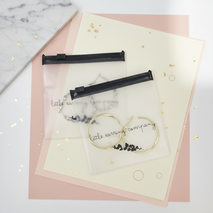 Bolsa de Plástico Esmerilada con Cierre Personalizada, Tamaño Pequeño 10*10cm, Bolsa Esmerilada <span class=keywords><strong>para</strong></span> Empaque de Joyería, Aretes y Logotipos - Product Image 4