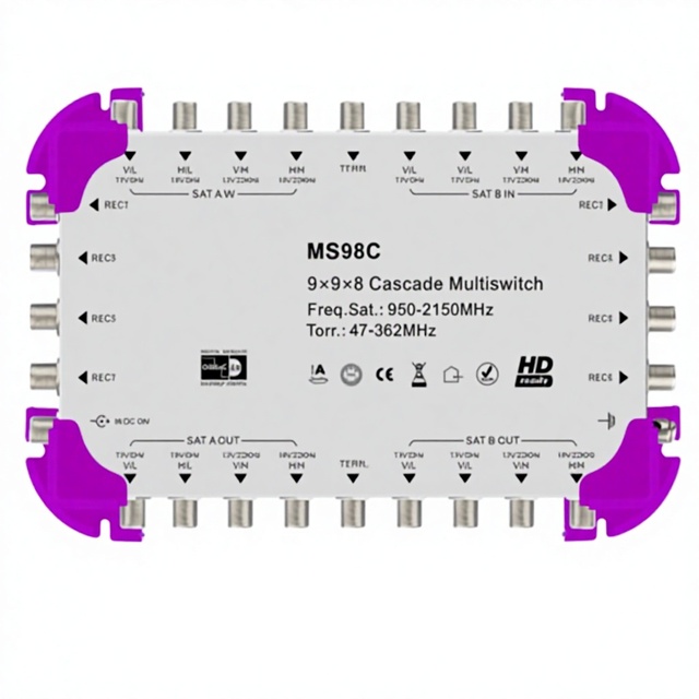 9 in Multi Channel Out Satellite Switch