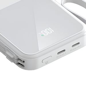 <b>Fast</b> Charging 10000mAh Magnetic Wireless Power Bank 15W LED Display with Cables for iPhone 16 15 14 - Product Image 4