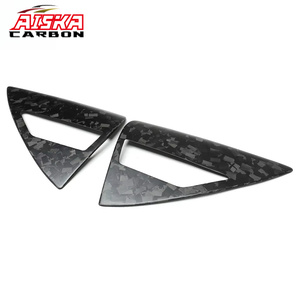 AISKA ฝาครอบพอร์ตชาร์จคาร์บอนไฟเบอร์แบบฟอร์จ ผิวเงา/ผิวด้าน ฝาครอบไฟท้ายด้านข้างคาร์บอนแห้ง สำหรับรถยนต์เทสล่า รุ่น Y และรุ่น <span class=keywords><strong>3</strong></span> - Product Image 2