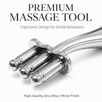 Nouvel Arrivage Appareil de Massage Facial Réutilisable pour Soins de la Peau, Dispositif de Beauté Magnétique à 3 Fourchettes pour Massage Gua Sha à Domicile et Spa