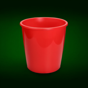 Cubo Ecologico Rotondo da 13 L Rosso Certificato Biologico - Product Image 3