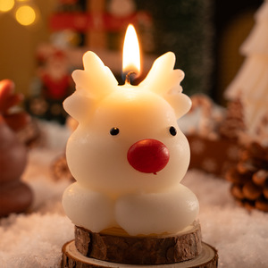 Bougie de Noël décorative en forme de cerf, bougies parfumées, cadeaux créatifs et souvenirs en bougies, fournitures de fête en gros - Product Image 5