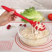 Nouveau Silicone Spaghetti pâtes fourchette pâtes serveur Spaghetti fourchette cuillère pinces pour légumes nouilles lave-vaisselle résistant aux taches