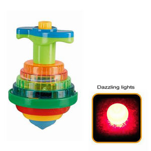 Jouet <span class=keywords><strong>toupie</strong></span> lumineux LED arc-en-ciel avec musique, rotation à pression manuelle, jouet classique simple, effet coloré, jouets gyroscopiques rotatifs pour enfants - Product Image 2