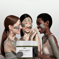 Masque facial en boue cristalline LIFITT au charbon de bambou purifiant, nourrissant, nettoyant en profondeur, hydratation longue durée