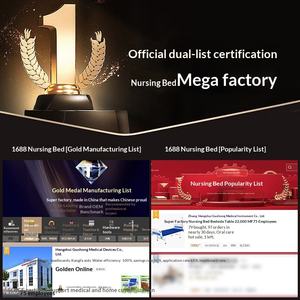 <span class=keywords><strong>Lit</strong></span> médical manuel pour usage hospitalier, simple ou double, à bascule, pour patients, en acier, pour la rééducation et la convalescence des personnes âgées - Product Image 2