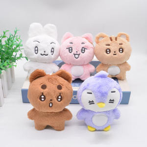 Usine En Gros KPOP Porte-clés Doux En Peluche Poupée Couette avec Lapin <span class=keywords><strong>Pingouin</strong></span> TXT PP Coton Remplissage et Peluche Sac Pendentif - Product Image 1