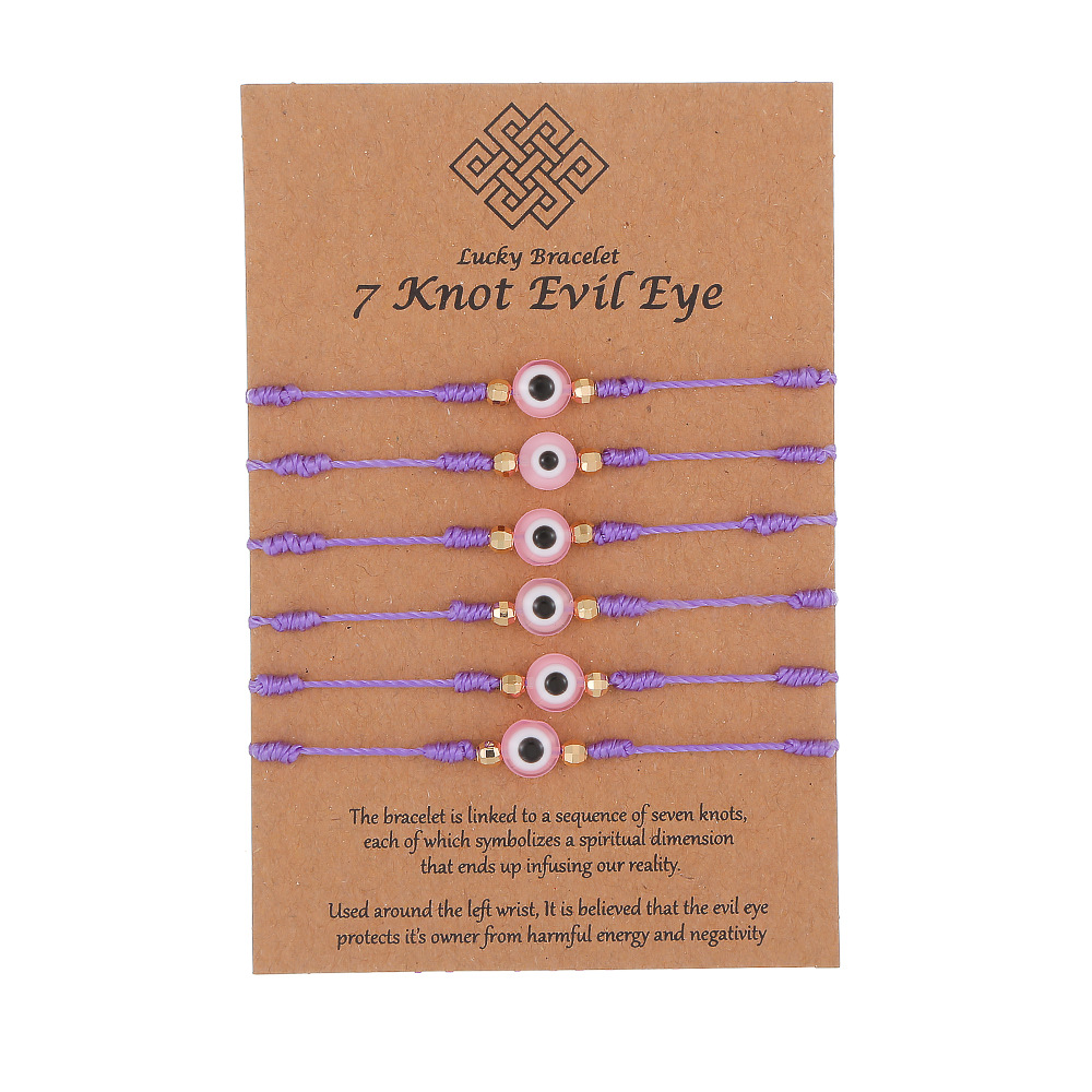 Purple-6pcs  with card
