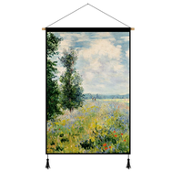 Tapisserie murale personnalisée avec peinture à l'huile impressionniste pour la décoration de salon, vente en gros
