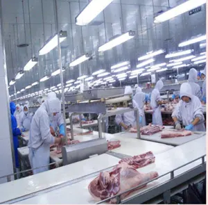 Domuz kesim ev ekipmanları karkas et Abattoir domuz işleme hattı için dairesel testere