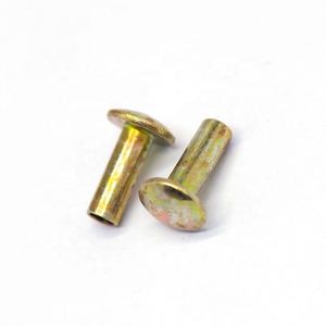 Nouveaux rivets semi-tubulaires en acier au carbone, design personnalisé, couleur standard, zingués, conformes à la norme ISO, pour attaches de vêtements - Product Image 4