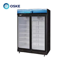 Speciale drankenkast voor supermarkten, grote capaciteit, glazen deur, gekoelde vitrine