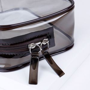 New <b>Clear</b> Pvc Toiletry Fashion Thread Pattern Luxury High Quality Cosmetic Makeup <b>Bag</b> With Zipper - Product Image 5