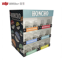TERMEIN Présentoir de Comptoir en Acrylique pour Sachets de Nicotine HONCHO, Présentoir POP pour Sachets de Tabac Sans Fumée et Snus – Vente en Gros