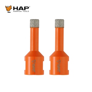 Foret diamanté brasé sous vide en acier, diamètre 10 mm, nickelé, longueur 60 mm, pour le perçage de la <span class=keywords><strong>maçonnerie</strong></span>, des carreaux de porcelaine et du marbre - Product Image 1