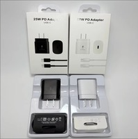 Cargador Rápido de 25W Tipo-C PD 3.0 con Cable para Teléfono Móvil y Reloj Inteligente, Compatible con S26/S25/S24/S23/S22, Enchufes US/EU/UK