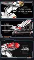Robot éducatif programmable en blocs de construction en plastique RC, kit de construction de robot STEM - Jouet de construction et de bricolage