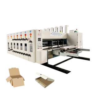 Máy in Giấy gợn sóng tự động 4 màu carton flexo in rãnh máy cắt bế - Product Image 1