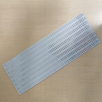 Carte PCB en aluminium personnalisée pour LED, 1,0 mm, 35 µm, sans plomb, HASL, dissipateur de chaleur pour éclairage LED PCBA