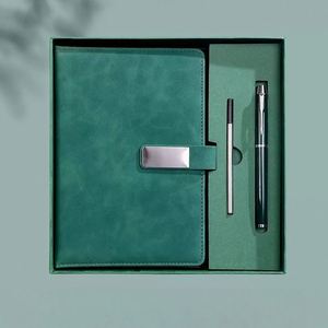 Ensemble de carnet de notes A5 élégant et luxueux X418 avec couverture en cuir PU durable, ensemble de carnet de notes de bureau, recharge de stylo, carnet de notes durable, cadeau - Product Image 4