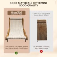 ZMaker Nouvelle griffoir pour chat en sisal, résistant à l'usure et aux rayures, pour chaise, canapé, ou comme nid pour chat, extra large