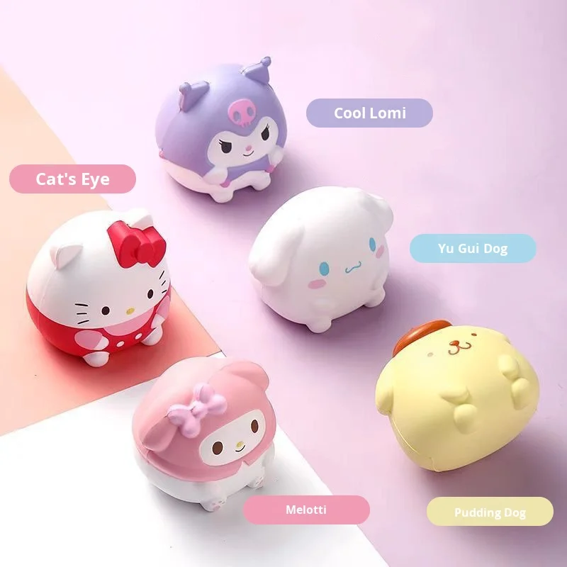Оптовая продажа, для Sanrio Kuromi, Сжимаемый игрушечный материал из мягкого полиуретана, медленный отскок, мягкий Настольный орнамент для снятия стресса