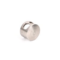 Accessoires de bijouterie en acier inoxydable en forme de cœur, à fermoir mobile monobloc usiné, pour colliers et bracelets