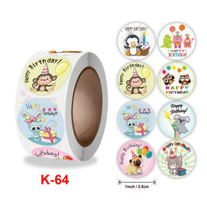 Adesivi Impermeabili Pronti all'Uso per Bambini, 8 Modelli, Decorazioni per Feste <span class=keywords><strong>di</strong></span> <span class=keywords><strong>Compleanno</strong></span>, <span class=keywords><strong>Etichette</strong></span> per Biglietti <span class=keywords><strong>di</strong></span> Auguri, Nuovi Arrivi - Product Image 2