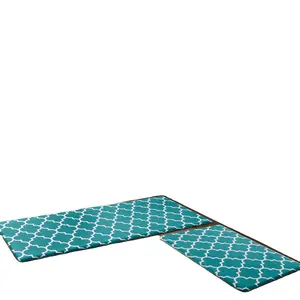 PVC embossed Kitchen Floor Mat Anti Fatigue kitchen mat waterproof Ergonomic Comfort Kitchen Rugs standing Desk mat for office