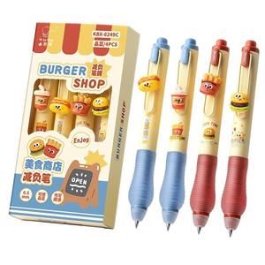 Lápices Borrables con Diseño de Comida, Lindos y Antiestrés, de 0.5mm de Ancho de Escritura, de Plástico, Borrables, para Regalos Infantiles - Product Image 1