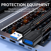 Câble d'extension USB-A 2.0 long, mâle vers femelle, pour ordinateur, imprimante, clé USB, clavier, câble de données USB2.0, câble en cuivre pur, 5M 10M