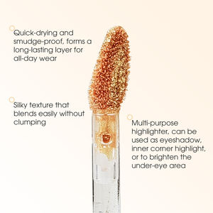 Private Label Wholesale OEM <strong>Liquid</strong> <strong>Eyeshadow</strong> Gold Glitter Highlighter Sparkling Silver Gold Glitter <strong>Eyeshadow</strong> - Product Image 4