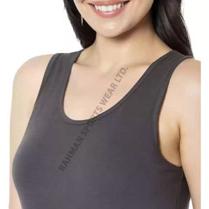 Débardeur de sport pour femme 100 % qualité supérieure, tricoté, respirant, écologique, séchage rapide, sans manches, pour l'entraînement - Product Image 4