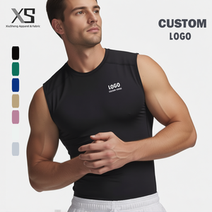 ODM Özel Kaslı Atlet Erkek Koşu Vücut Geliştirme Atleti Hızlı Kuruyan Fitness Atleti Özel Üstler Kolsuz Tişört Atlet <span class=keywords><strong>T</strong></span>-Shirtler - Product Image 1