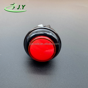 JY OEM/ODM Prix de gros Bouton poussoir momentané rouge lumineux de 29 mm pour simulateur de <span class=keywords><strong>jeu</strong></span> d'arcade, pièces de console - Product Image 2