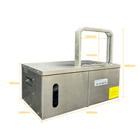 Machine à banderoleuse de table électrique portable pour ruban PP, pour emballage alimentaire, argent, livres et boîtes