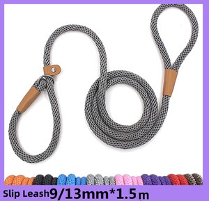 Correa de perro de plomo antideslizante de nailon duradero, cuerda de tracción a prueba de explosiones reflectante de alta resistencia, aleación de poliéster cómoda para perro P - Product Image 4