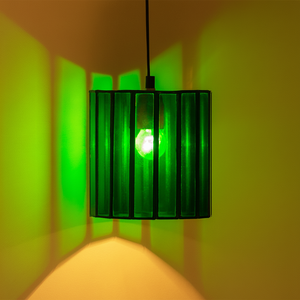 <b>7</b> Inch Eco-Friendly Glass & <b>Iron</b> Hanging Pendant Lamp for Home Decor Festivities Like Diwali - Product Image 1