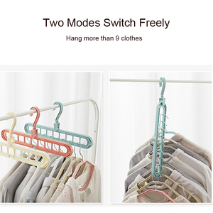 LINDON Space Savers Móc Treo Giá Phơi Đa Năng Gấp Nhiều Quần Áo Móc Treo Ma Thuật Sắp Xếp Bằng Nhựa - Product Image 5