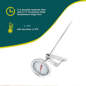 SW 스테인레스 스틸 줄기 고기 요리 온도계 튀김 온도계 그릴, 바베큐, 터키에 가장 적합 - Product Image 1