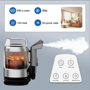 Nettoyeur de tapis <span class=keywords><strong>à</strong></span> vapeur économique 1700W, <span class=keywords><strong>aspirateur</strong></span> eau et poussière haute puissance avec réservoir d'eau de grande capacité 1,8L, nettoyeur de taches pour canapés et rideaux - Product Image 3