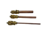 Vanne de charge de réfrigérateur à broche 1/4 avec tube en cuivre de 100 mm, 60 mm, 70 mm – Fourniture directe usine