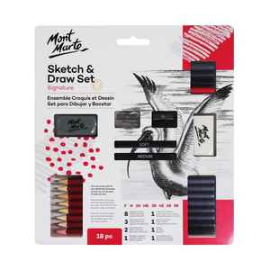 Juego de bocetos y dibujo, 18 lápices de dibujo - Product Image 1