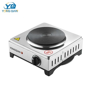 Placa Calefactora Eléctrica Portátil <span class=keywords><strong>de</strong></span> 1000W, <span class=keywords><strong>de</strong></span> Acero Inoxidable, con Elemento Calefactor <span class=keywords><strong>de</strong></span> Bobina Sólida, para Cocina Doméstica, con Control <span class=keywords><strong>de</strong></span> Temperatura, Certificación CB - Product Image 1
