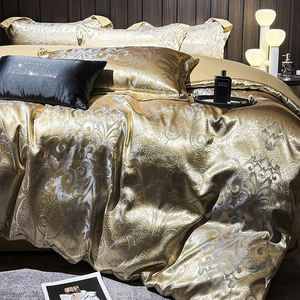 Luxury Sain <strong>Bedsheets</strong> Bedlinen Duvet Cover Pillowcases Luxurious Satin Damask Bedding Set Exquisite Satin Jacquard Weave - Product Image 3