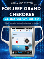 Lecteur Android 2DIN pour voiture avec écran tactile Navigation GPS CarPlay 12.1-Inch Jeep Grand Cherokee 2008-2013